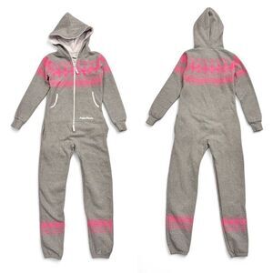 Polar Piece Arctic Print Jumpsuit Sz XXS Unisex Cabin Ski-lodge Lounge Cozy Warm